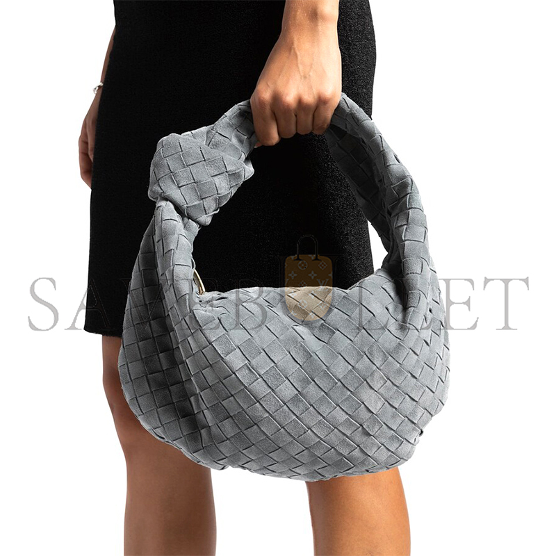 bo*te*ga Ve*ne*ta jodie teen intrecciato cashmere suede shoulder bag 600261 (48*40*16cm)